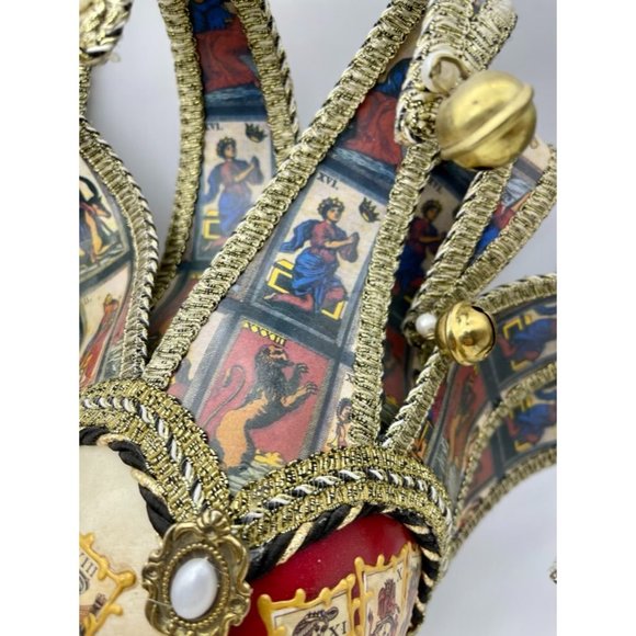 VTG Authentic hand made in Italy Venetian carnival jester dual wall mask - Picture 7 of 14